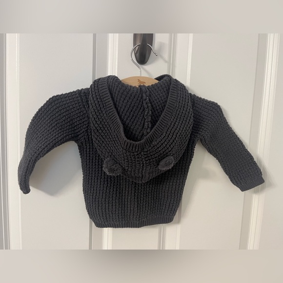 Carter’s Knit Button Front Teddy Bear Cardigan - Picture 3 of 5